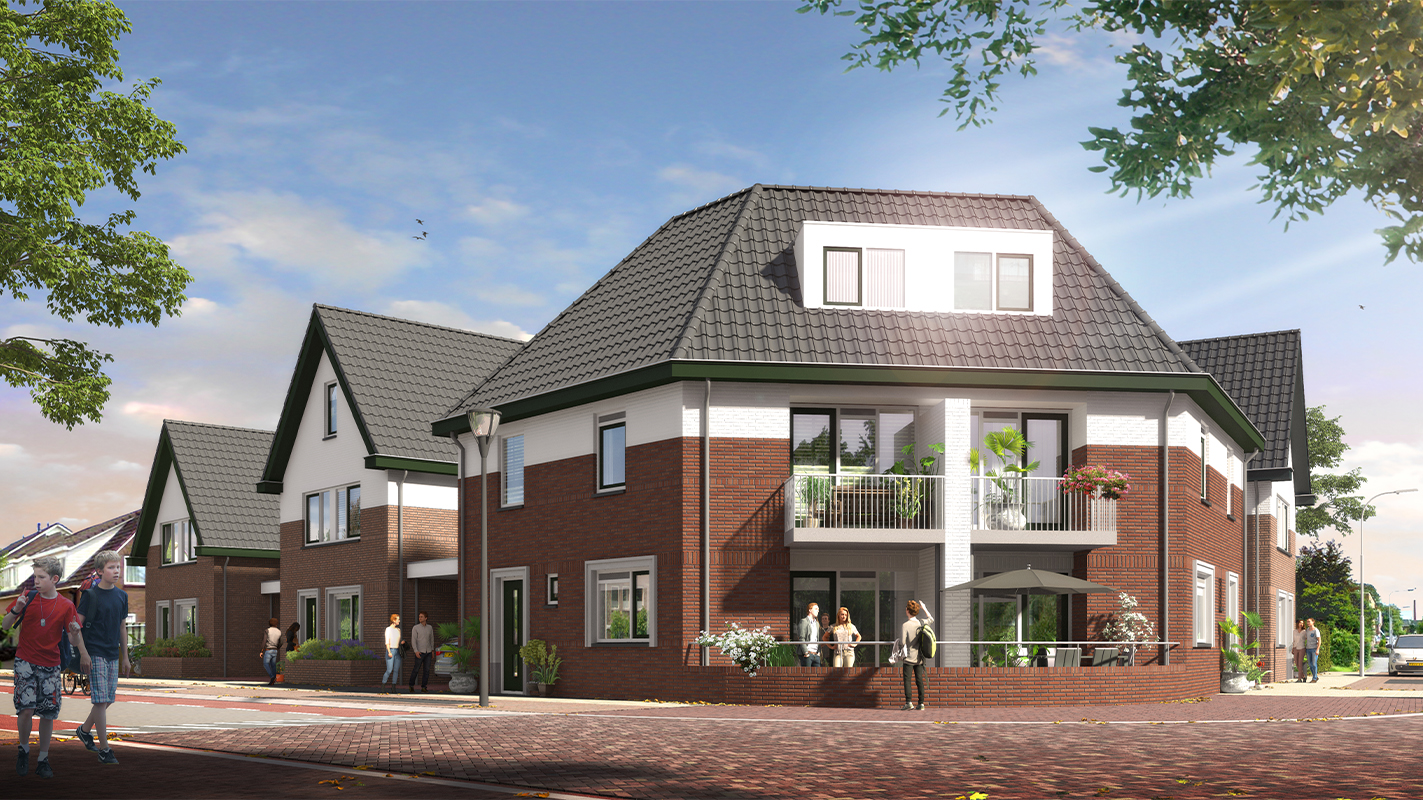 Nieuwbouw Heeten dorp duurzame woningen gerealiseerd Holterweg en de Dorpsstraat